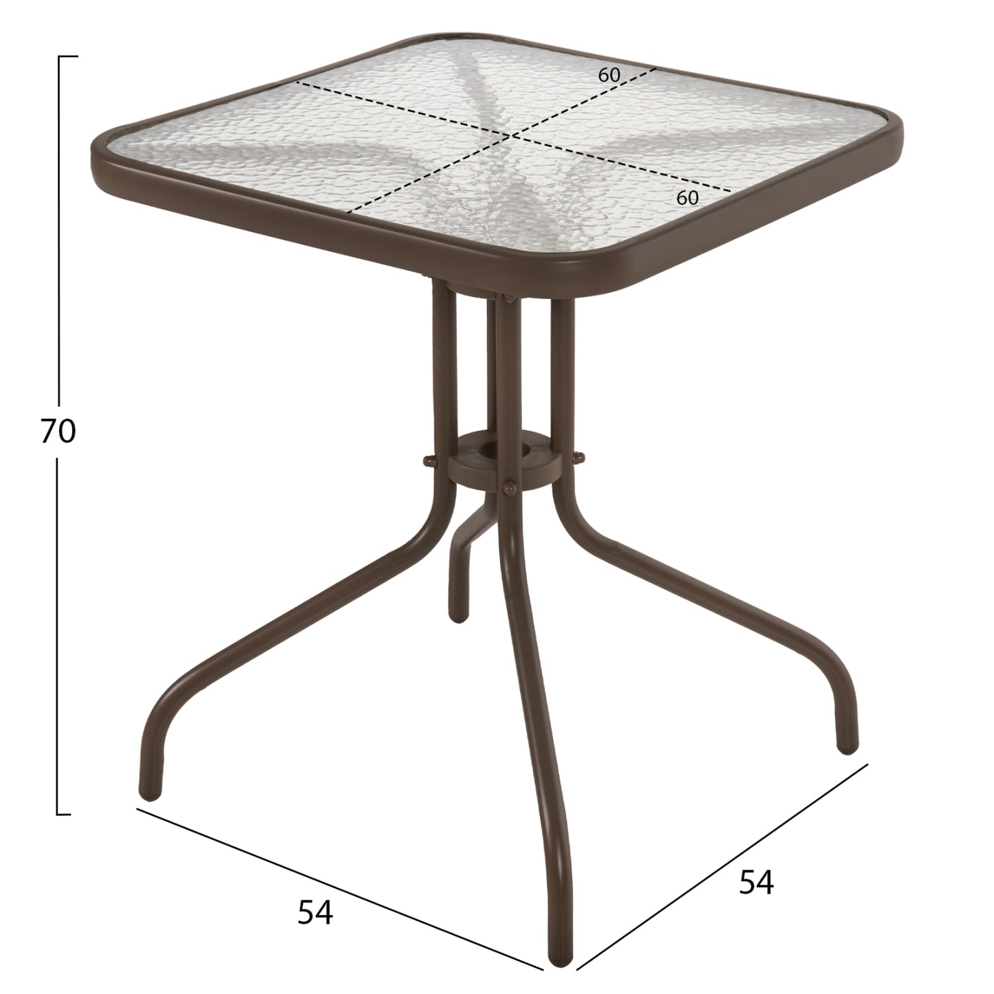 ΣΕΤ ΤΡΑΠΕΖΑΡΙΑ 3ΤΜΧ ΚΑΡΕΚΛΕΣ ΚΑΙ ΤΡΑΠΕΖΙ 60x60 HM5183.02