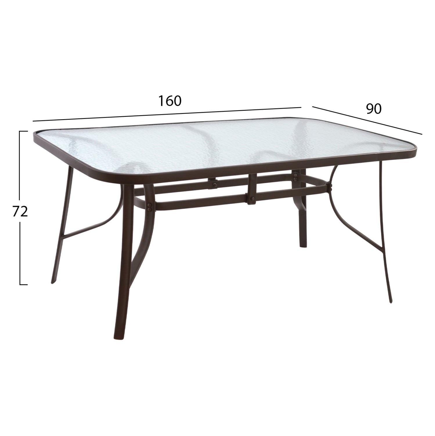 ΣΕΤ ΤΡΑΠΕΖΑΡΙΑ ΚΑΦΕ ΜΕΤΑΛΛΙΚΗ 7ΤΜΧ ΜΕ 6ΚΑΡΕΚΛΕΣ ΚΑΙ ΤΡΑΠΕΖΙ 160Χ90 HM5206.02