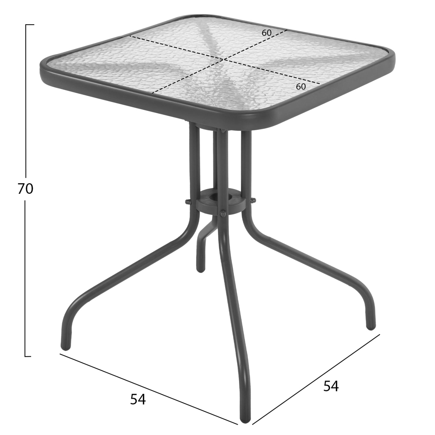 ΣΕΤ ΤΡΑΠΕΖΑΡΙΑΣ 3ΤΜΧ ΜΕ 2 ΚΑΡΕΚΛΕΣ & 1 ΤΡΑΠΕΖΙ 60x60 HM5183.01