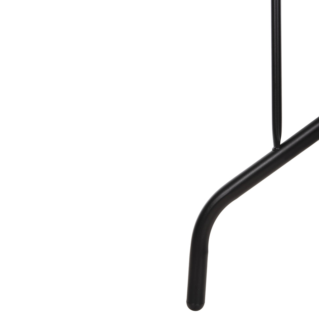 ΣΕΤ ΤΡΑΠΕΖΑΡΙΑΣ 5ΤΜΧ ADAM HM10859.03 ΚΑΡΕΚΛΕΣ ΜΕΤΑΛΛΙΚΕΣ & ΤΡΑΠΕΖΙ 120x70εκ ΜΑΥΡΟ