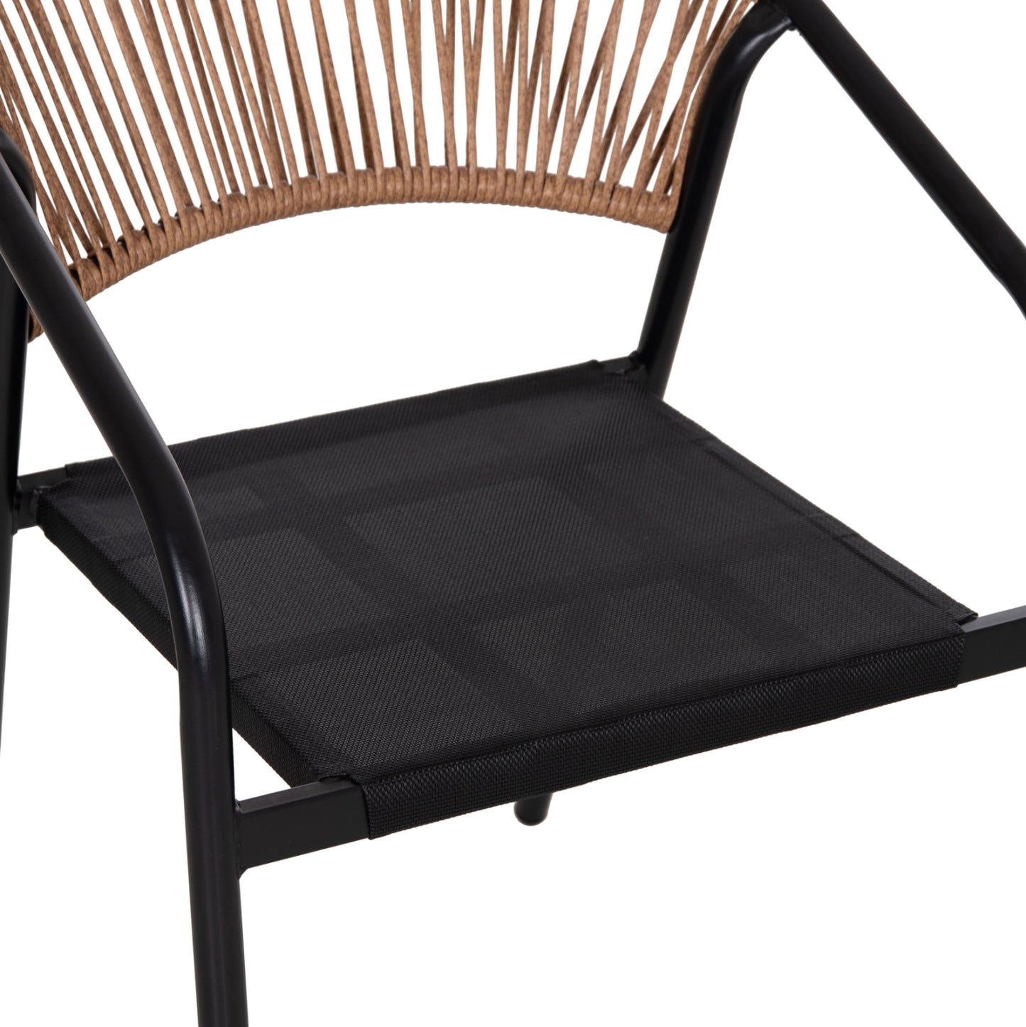 ΣΕΤ ΤΡΑΠΕΖΑΡΙΑΣ 5ΤΜΧ ADAM HM10859.03 ΚΑΡΕΚΛΕΣ ΜΕΤΑΛΛΙΚΕΣ & ΤΡΑΠΕΖΙ 120x70εκ ΜΑΥΡΟ