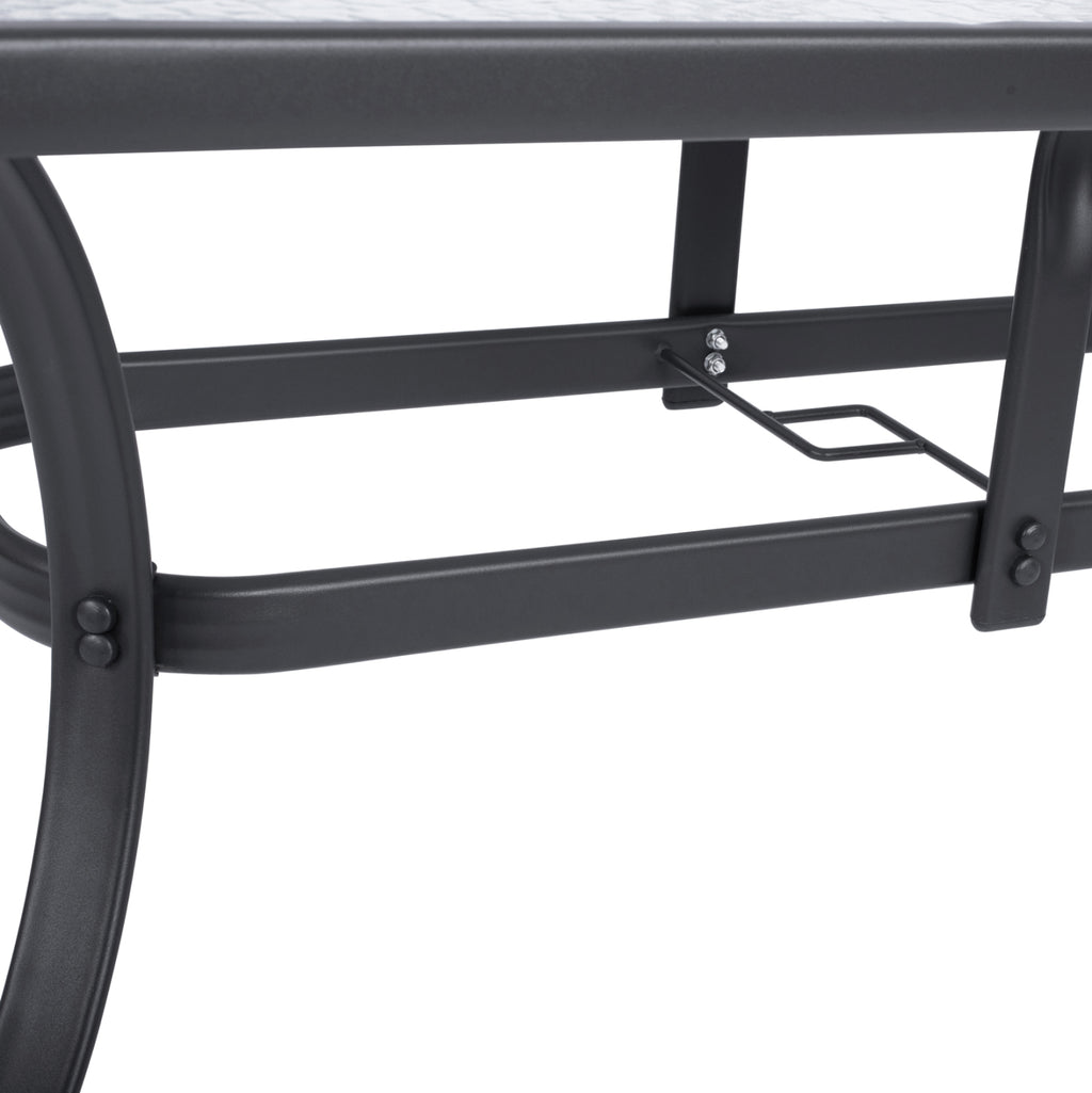ΣΕΤ ΤΡΑΠΕΖΑΡΙΑΣ 5ΤΜΧ BECK HM10729.01 ΚΑΡΕΚΛΕΣ ΜΕΤΑΛΛΙΚΕΣ & ΤΡΑΠΕΖΙ 140x80εκ ΓΚΡΙ