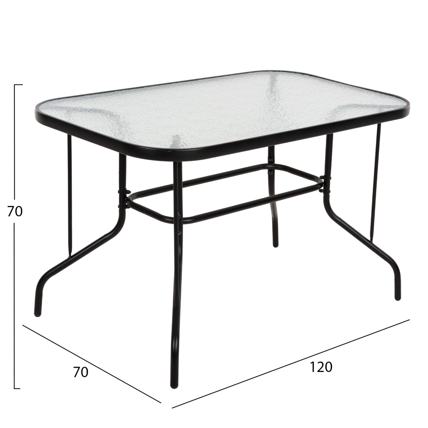 ΣΕΤ ΤΡΑΠΕΖΑΡΙΑΣ 5ΤΜΧ ADAM HM10896.03 ΤΡΑΠΕΖΙ 120x70εκ & 4 ΠΟΛΥΘΡΟΝΕΣ--ΜΑΥΡΟ