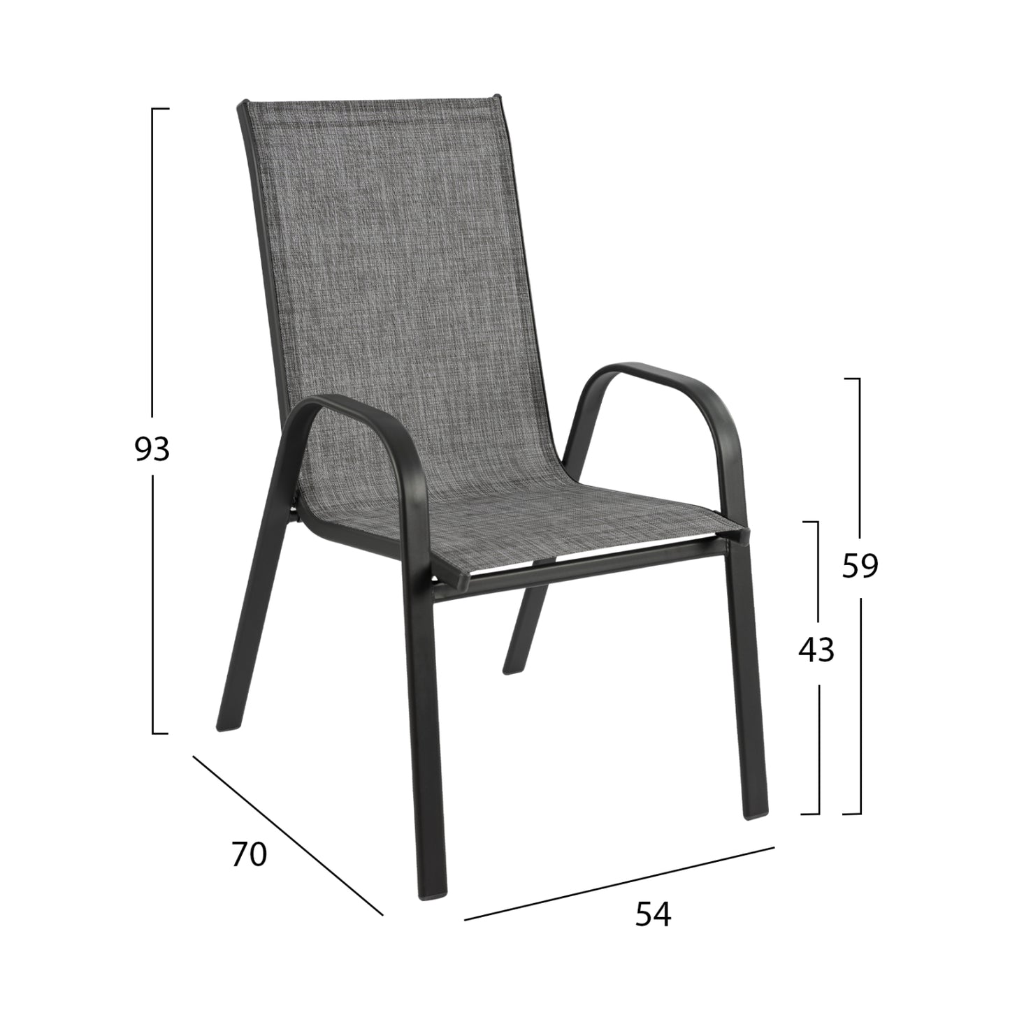 ΣΕΤ ΤΡΑΠΕΖΑΡΙΑΣ 5ΤΜΧ ADAM HM10897.01 ΤΡΑΠΕΖΙ 110x60εκ & 4 ΠΟΛΥΘΡΟΝΕΣ--ΓΚΡΙ