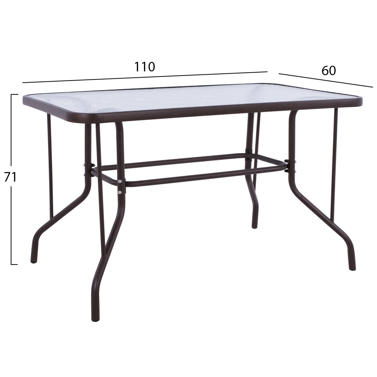 ΣΕΤ ΤΡΑΠΕΖΑΡΙΑΣ 5ΤΜΧ ADAM HM10897.02 ΤΡΑΠΕΖΙ 110x60εκ & 4 ΠΟΛΥΘΡΟΝΕΣ--ΚΑΦΕ