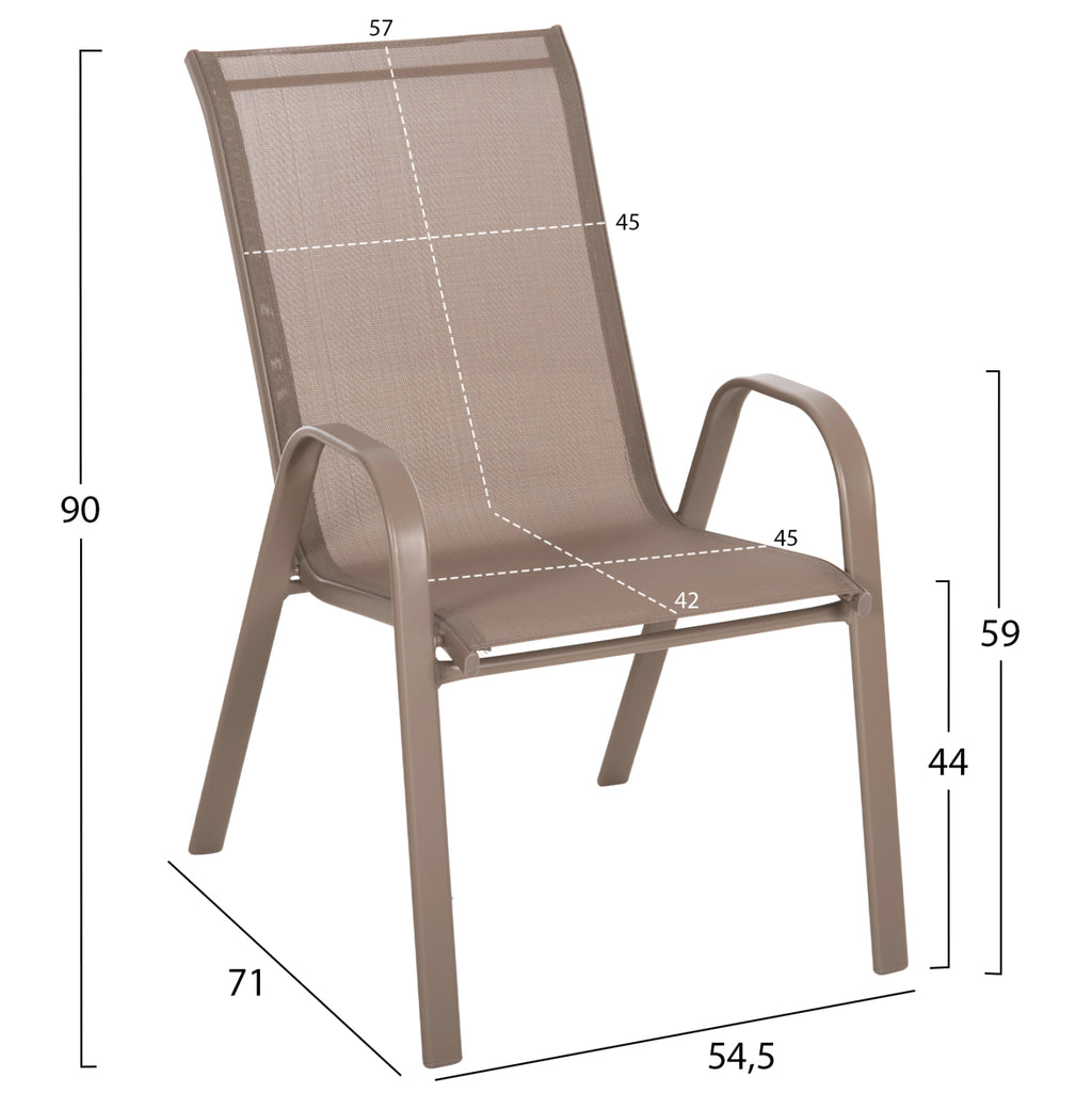 ΣΕΤ ΤΡΑΠΕΖΑΡΙΑΣ 5ΤΜΧ ADAM HM10897.04 ΤΡΑΠΕΖΙ 110x60εκ & 4 ΠΟΛΥΘΡΟΝΕΣ--ΣΑΜΠΑΝΙ