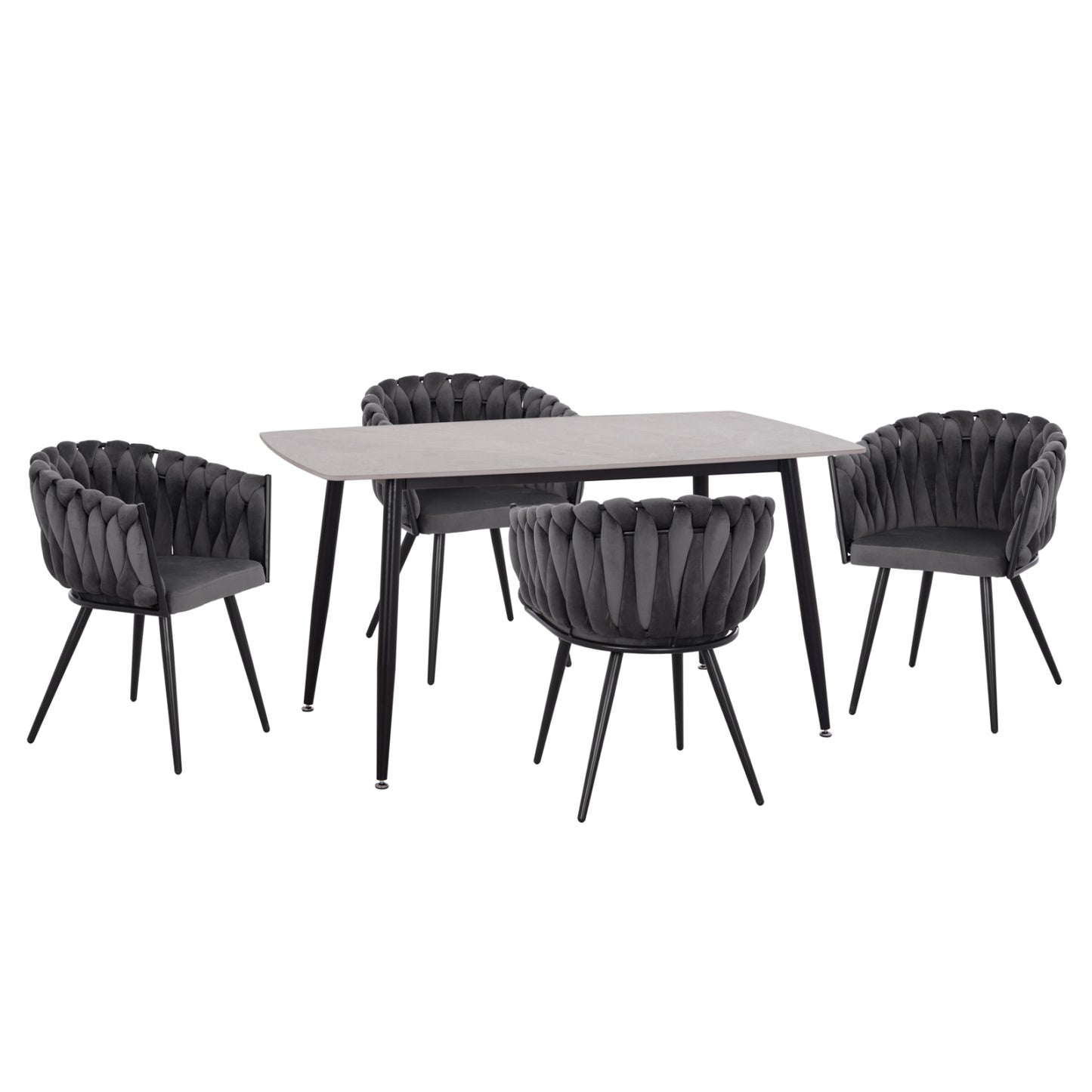 ΣΕΤ ΤΡΑΠΕΖΑΡΙΑΣ 5ΤΜΧ RAVEN HM12116.01 ΚΕΡΑΜΙΚΟ TOP ΓΚΡΙ ΜΑΡΜΑΡΟ--ΓΚΡΙ ΒΕΛΟΥΔΟ
