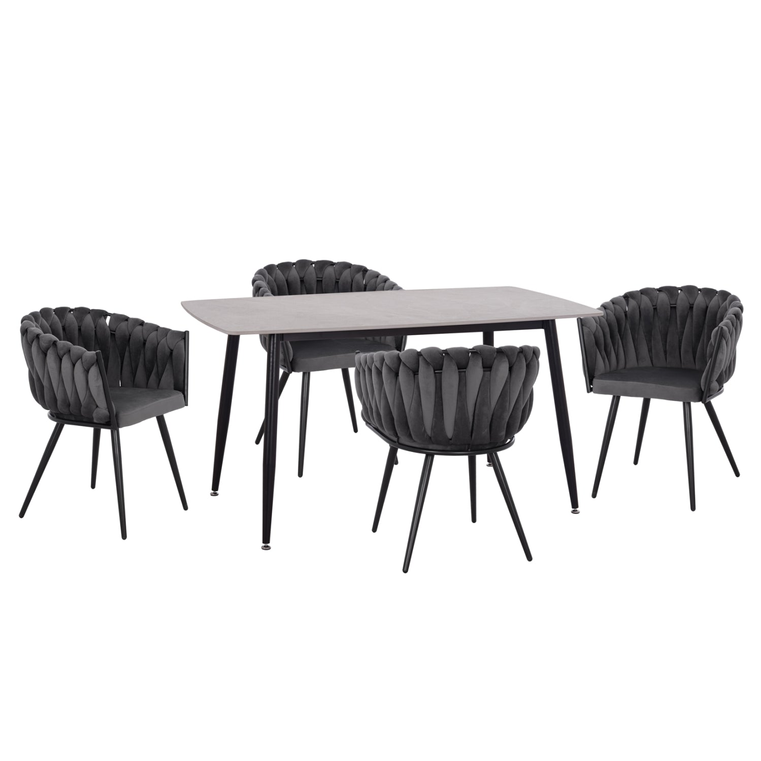 ΣΕΤ ΤΡΑΠΕΖΑΡΙΑΣ 5ΤΜΧ RAVEN HM12116.01 ΚΕΡΑΜΙΚΟ TOP ΓΚΡΙ ΜΑΡΜΑΡΟ--ΓΚΡΙ ΒΕΛΟΥΔΟ