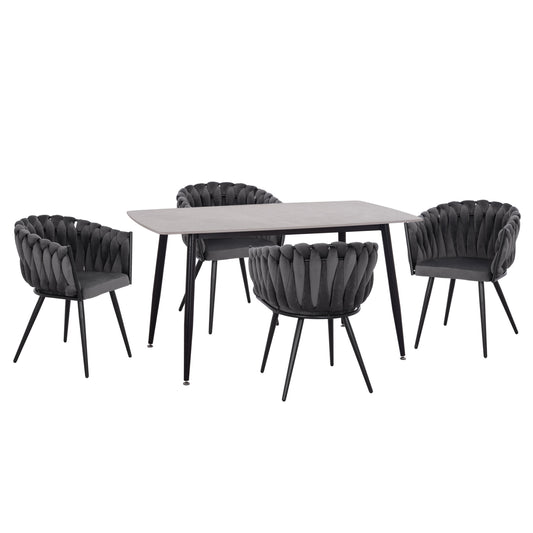 ΣΕΤ ΤΡΑΠΕΖΑΡΙΑΣ 5ΤΜΧ RAVEN HM12116.01 ΚΕΡΑΜΙΚΟ TOP ΓΚΡΙ ΜΑΡΜΑΡΟ--ΓΚΡΙ ΒΕΛΟΥΔΟ