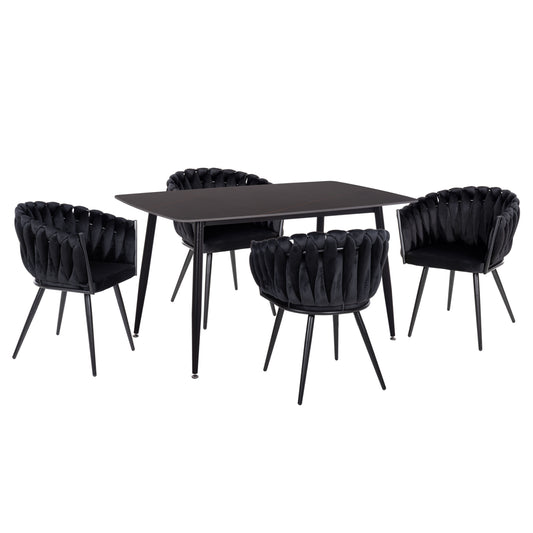 ΣΕΤ ΤΡΑΠΕΖΑΡΙΑΣ 5ΤΜΧ RAVEN HM12116.03 ΚΕΡΑΜΙΚΟ TOP ΜΑΥΡΟ ΜΑΡΜΑΡΟ--ΜΑΥΡΟ ΒΕΛΟΥΔΟ
