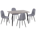 ΣΕΤ ΤΡΑΠΕΖΑΡΙΑΣ 5ΤΜΧ RAVEN HM21068.03 ΚΕΡΑΜΙΚΟ TOP ΓΚΡΙ ΜΑΡΜΑΡΟ--ΓΚΡΙ ΥΦΑΣΜΑ