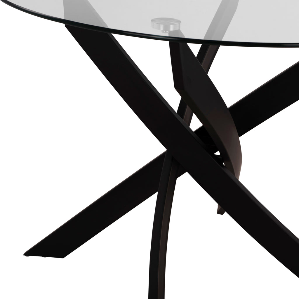 ΣΕΤ ΤΡΑΠΕΖΑΡΙΑΣ 5ΤΜΧ LADY HM21199.03 ΓΥΑΛΙ--ΜΕΤΑΛΛΟ ΣΕ ΜΑΥΡΟ & ΒΕΛΟΥΔΟ ΚΥΠΑΡΙΣΣΙ
