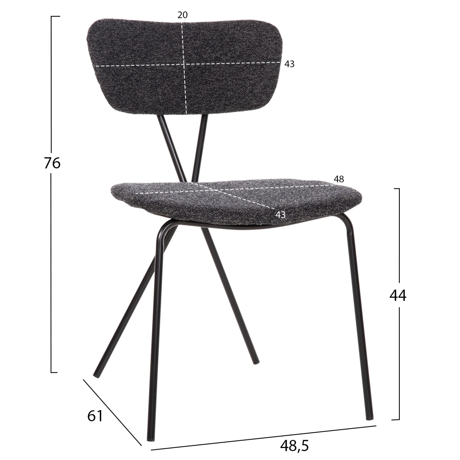 ΣΕΤ ΤΡΑΠΕΖΑΡΙΑΣ 5ΤΜΧ BROLIN HM21200 MDF TOP & ΜΕΤΑΛΛΟ ΜΑΥΡΟ-ΣΚΟΥΡΟ ΓΚΡΙ ΥΦΑΣΜΑ