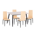 ΣΕΤ ΤΡΑΠΕΖΑΡΙΑΣ 5ΤΜΧ RAVEN HM21266.01 ΚΕΡΑΜΙΚΟ TOP ΛΕΥΚΟ ΜΑΡΜΑΡΟ--ΚΡΕΜ PU