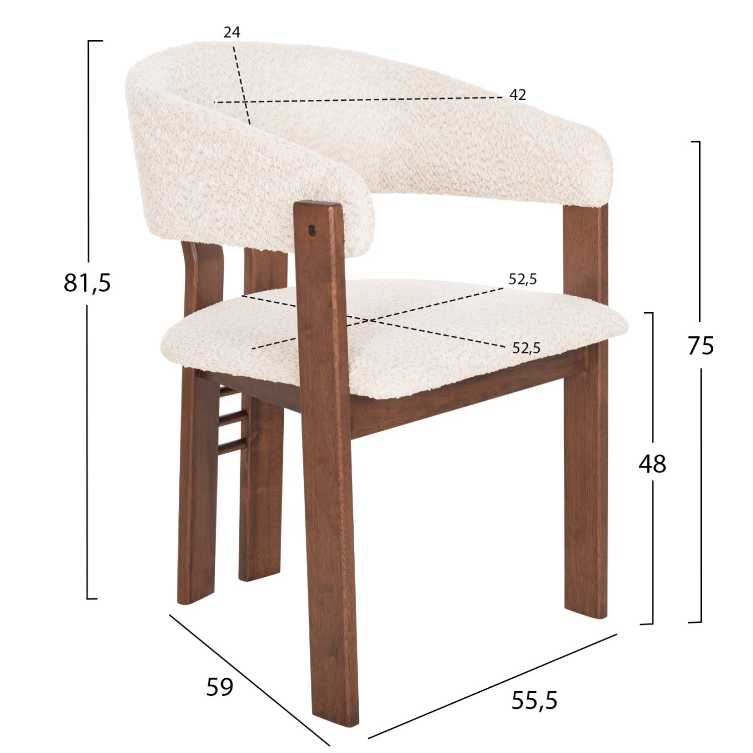 ΣΕΤ ΤΡΑΠΕΖΑΡΙΑΣ 7ΤΜΧ ZARRA HM21338.01 ΤΡΑΠΕΖΙ ΑΠΟ MDF--ΚΑΡΕΚΛΕΣ ΜΕ ΜΠΟΥΚΛΕ ΥΦΑΣΜΑ