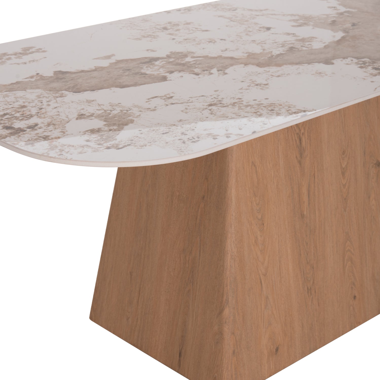 ΣΕΤ ΤΡΑΠΕΖΑΡΙΑΣ 7ΤΜΧ NORDU HM21359 ΚΕΡΑΜΙΚΟ TOP/MDF ΒΑΣΗ--PU ΚΡΕΜ/ΜΕΤΑΛ.ΠΟΔΙΑ