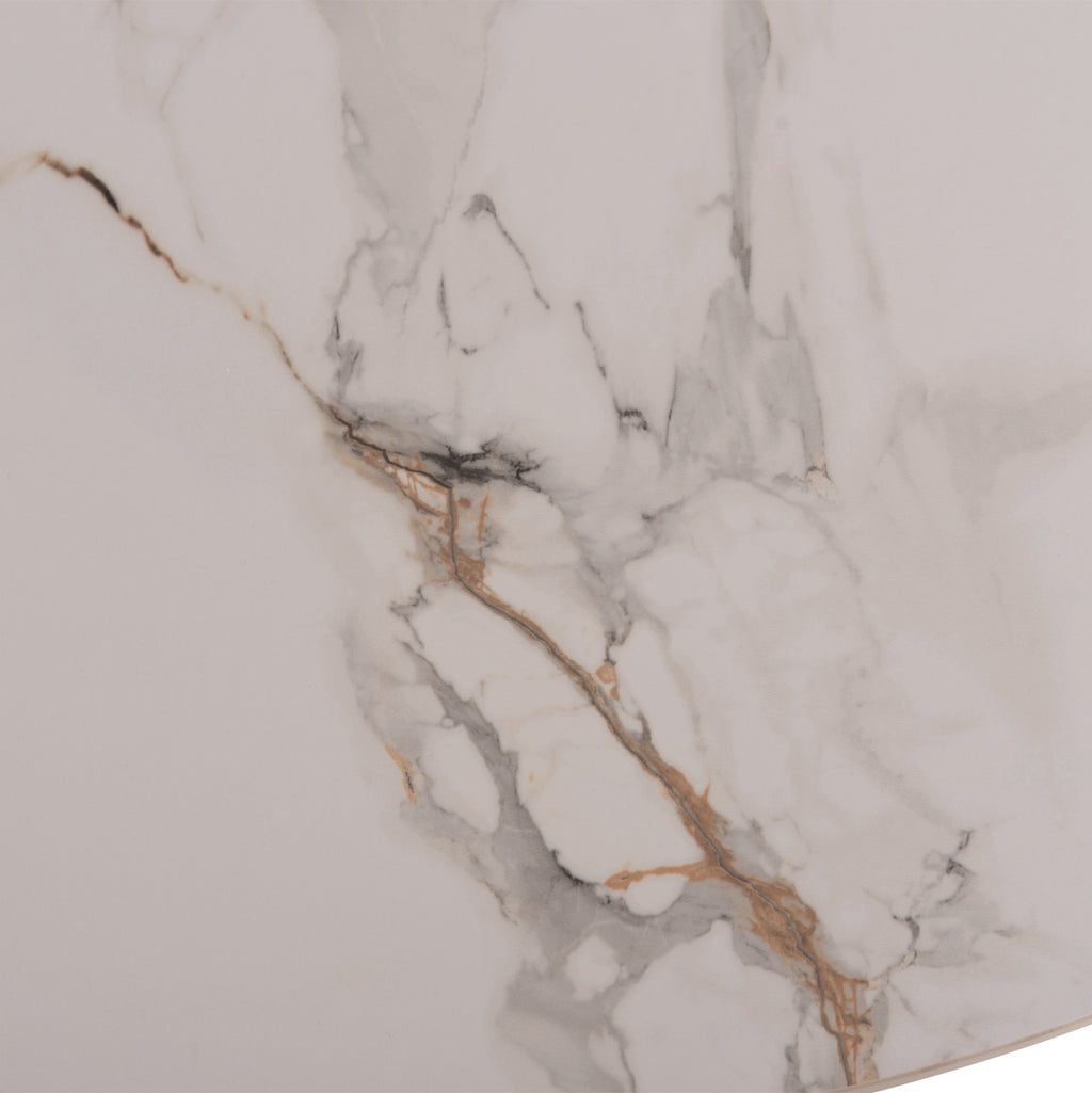 ΣΕΤ ΤΡΑΠΕΖΑΡΙΑΣ 7ΤΜΧ MELLOW HM21360 ΚΕΡΑΜΙΚΟ TOP/MDF ΠΟΔΙΑ--PU ΓΚΡΙ/ΜΕΤΑΛ.ΠΟΔΙΑ