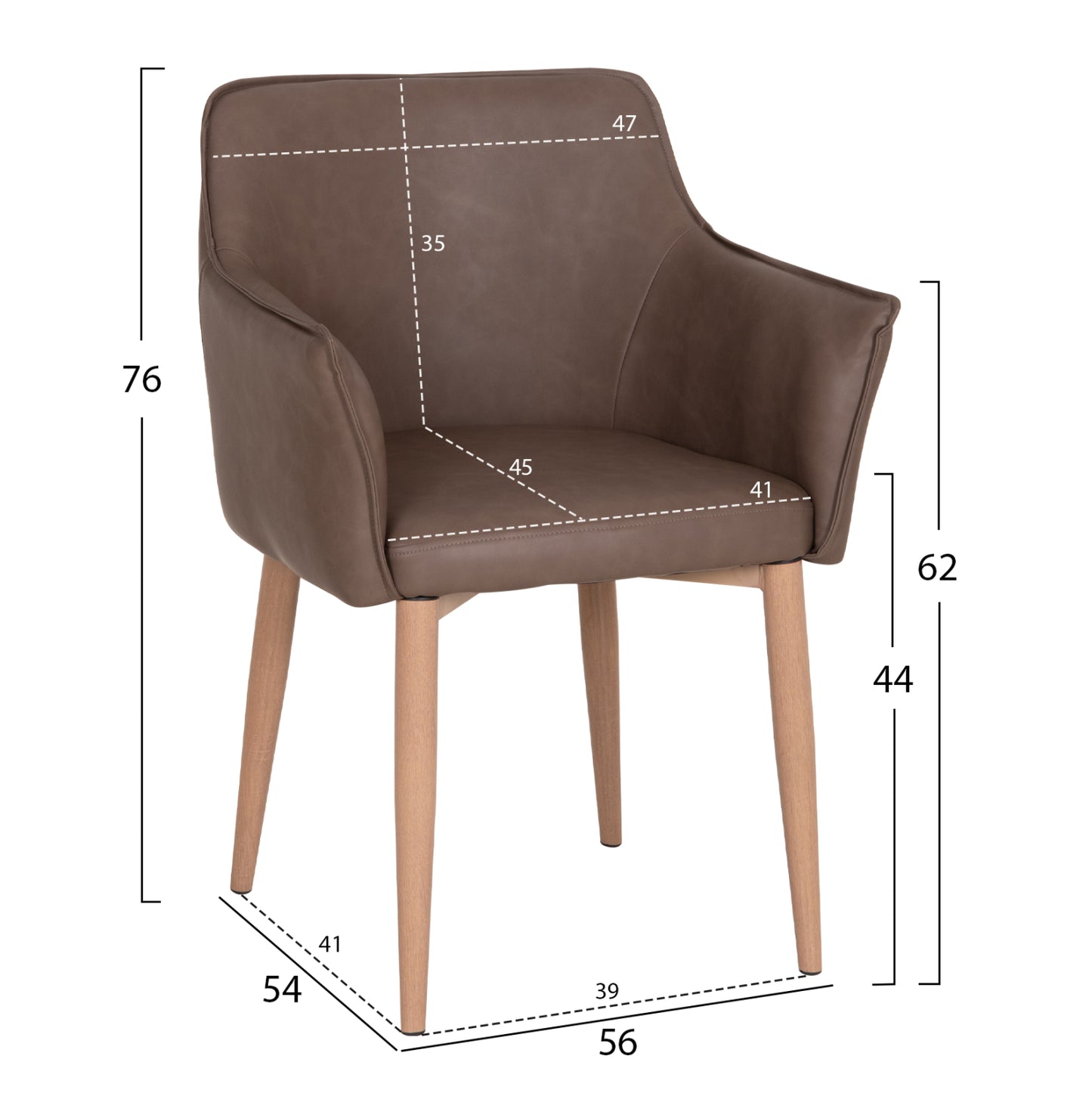 ΣΕΤ ΤΡΑΠΕΖΑΡΙΑΣ 7ΤΜΧ MELLOW HM21361 ΚΕΡΑΜΙΚΟ TOP/MDF ΠΟΔΙΑ--PU ΚΑΦΕ/ΜΕΤΑΛ.ΠΟΔΙΑ