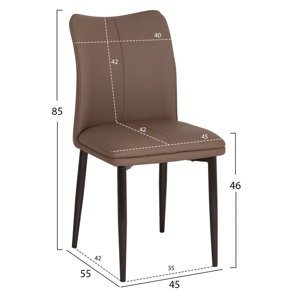ΣΕΤ ΤΡΑΠΕΖΑΡΙΑΣ 7ΤΜΧ MINAO HM21362 ΚΕΡΑΜΙΚΟ TOP/MDF ΠΟΔΙΑ--PU ΚΑΦΕ/ΜΕΤΑΛ.ΠΟΔΙΑ
