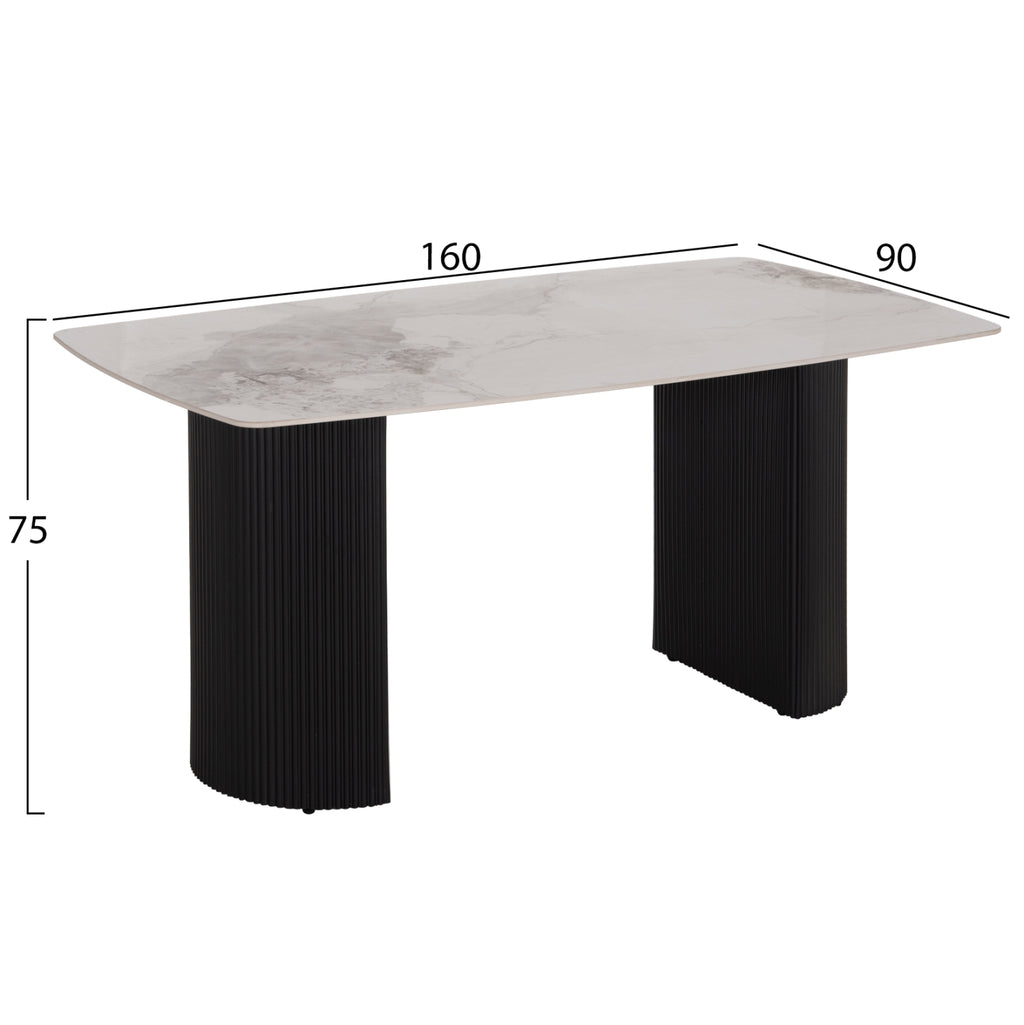 ΣΕΤ ΤΡΑΠΕΖΑΡΙΑΣ 7ΤΜΧ MINAO HM21362 ΚΕΡΑΜΙΚΟ TOP/MDF ΠΟΔΙΑ--PU ΚΑΦΕ/ΜΕΤΑΛ.ΠΟΔΙΑ