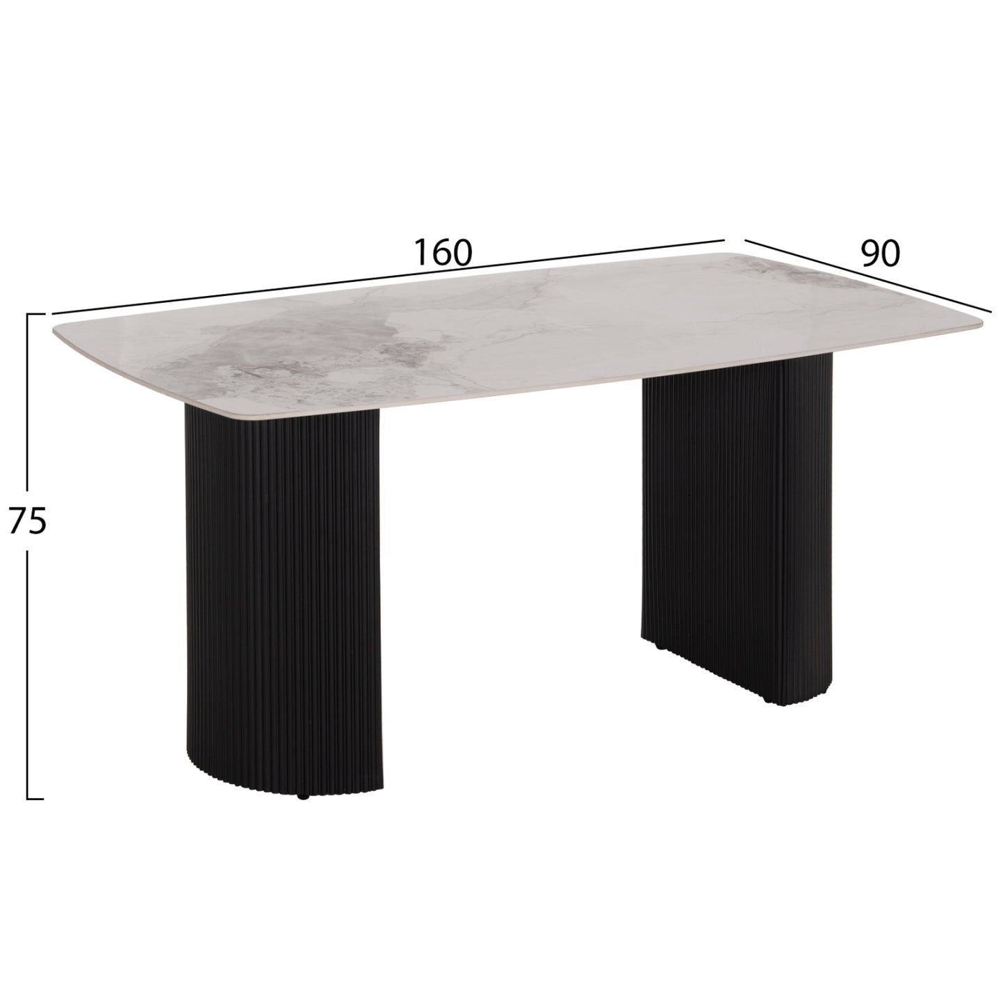 ΣΕΤ ΤΡΑΠΕΖΑΡΙΑΣ 7ΤΜΧ MINAO HM21362 ΚΕΡΑΜΙΚΟ TOP/MDF ΠΟΔΙΑ--PU ΚΑΦΕ/ΜΕΤΑΛ.ΠΟΔΙΑ