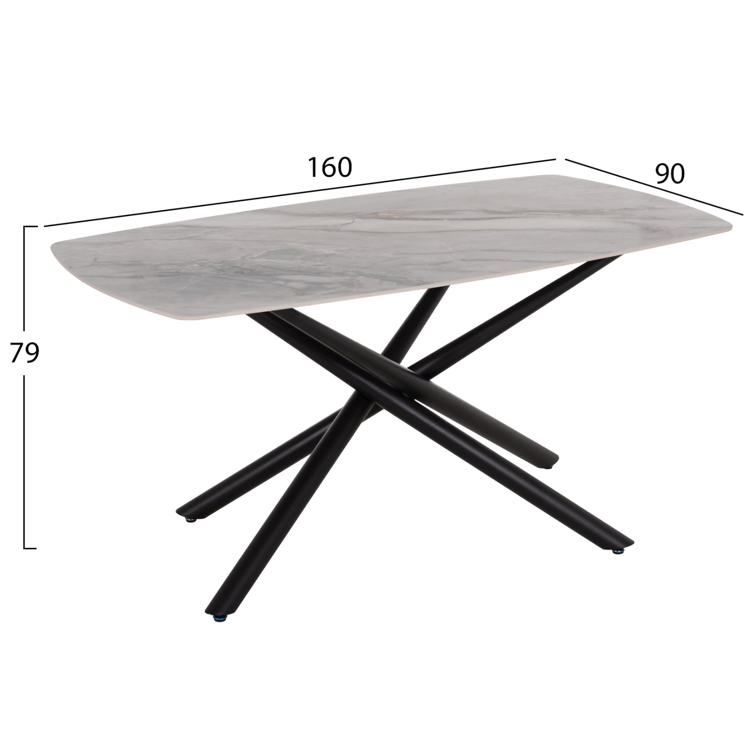 ΣΕΤ ΤΡΑΠΕΖΑΡΙΑΣ 7ΤΜΧ ISKA HM21363 ΚΕΡΑΜΙΚΟ TOP/ΜΕΤΑΛ. ΠΟΔΙΑ--PU ΜΠΕΖ/ΜΕΤΑΛ.ΠΟΔΙΑ
