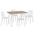 ΣΕΤ ΤΡΑΠΕΖΑΡΙΑΣ ΕΣ.ΧΩΡΟΥ 5ΤΜΧ PALOMA HM11389 ΛΕΥΚΟ-SONAMA MDF TOP