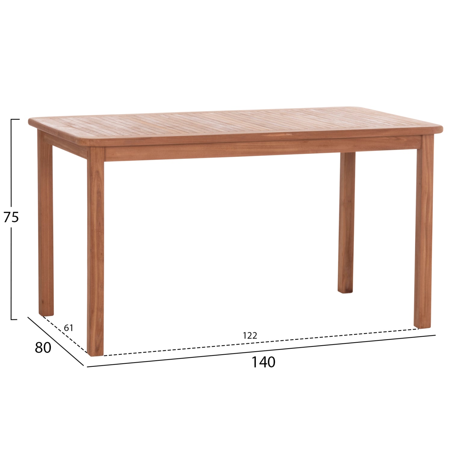 ΣΕΤ ΤΡΑΠΕΖΑΡΙΑΣ ΕΞ.ΧΩΡΟΥ 5ΤΜΧ ROBBIE ΗΜ10926 ΞΥΛΟ TEAK ΣΕ ΦΥΣΙΚΟ