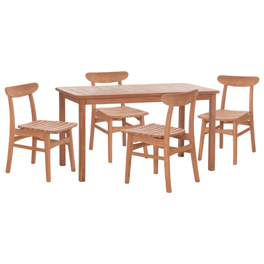 ΣΕΤ ΤΡΑΠΕΖΑΡΙΑΣ ΕΞ.ΧΩΡΟΥ 5ΤΜΧ ROBBIE ΗΜ10926 ΞΥΛΟ TEAK ΣΕ ΦΥΣΙΚΟ