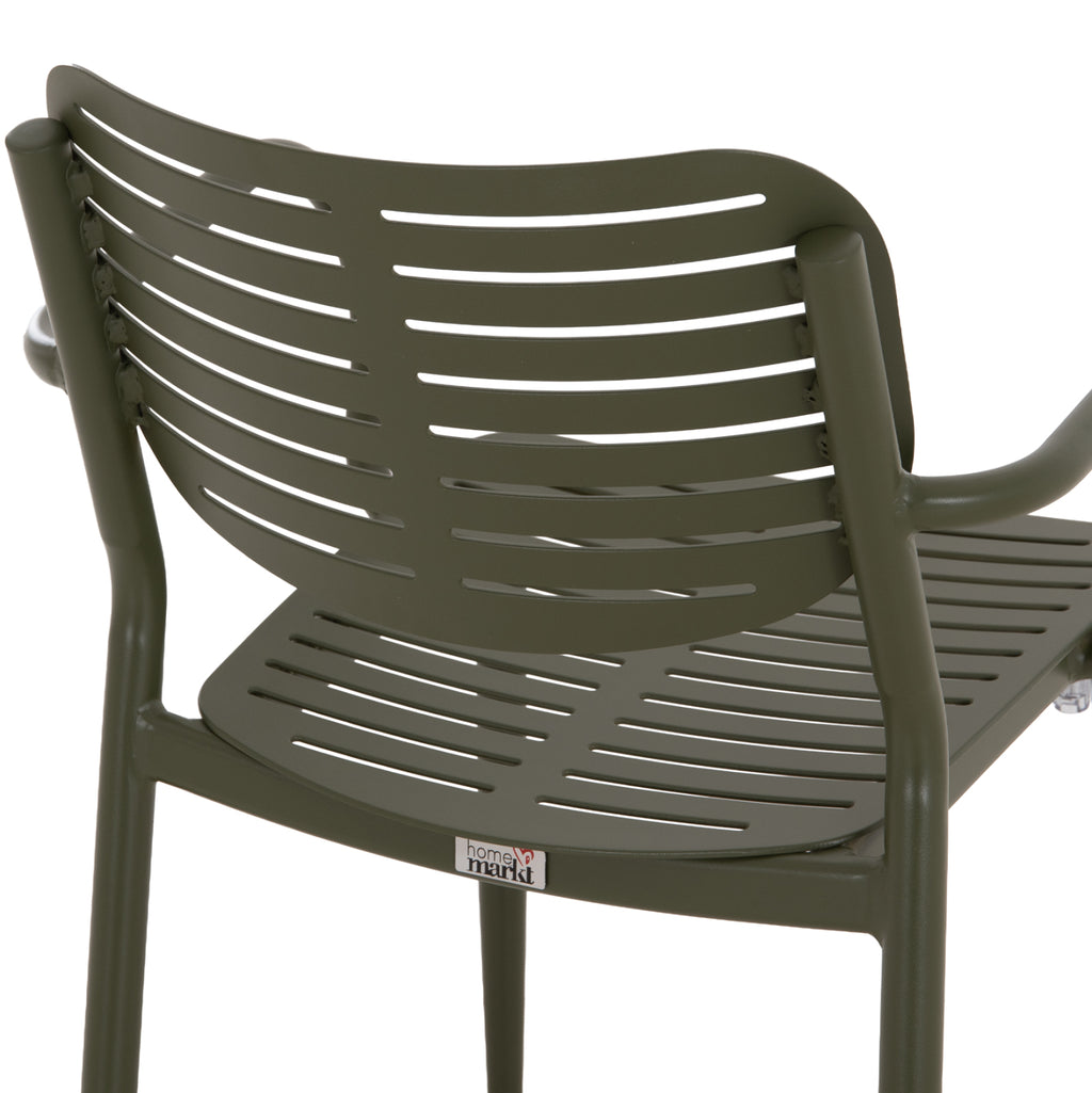 ΣΕΤ ΤΡΑΠΕΖΑΡΙΑΣ ΕΞ.ΧΩΡΟΥ 5ΤΜΧ HILLIARD HM10998.07 OLIVE GREEN ΑΛΟΥΜΙΝΙΟ-POLYWOOD