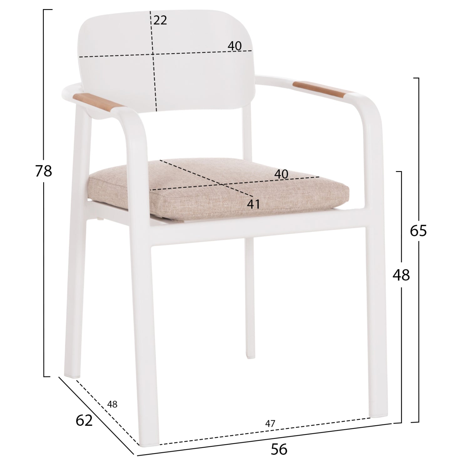 ΣΕΤ ΤΡΑΠΕΖΑΡΙΑΣ ΕΞ.ΧΩΡΟΥ 7ΤΜΧ ELARA HM10827.02 ΑΛΟΥΜΙΝΙΟ ΛΕΥΚΟ--POLYWOOD
