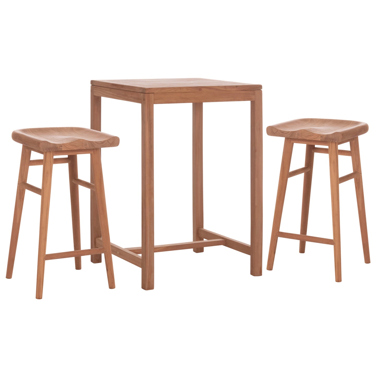 ΣΕΤ ΤΡΑΠΕΖΙ ΜΕ 2 ΣΚΑΜΠΟ ΜΠΑΡ BOLMAR HM10917 ΞΥΛΟ TEAK ΣΕ ΦΥΣΙΚΟ ΧΡΩΜΑ