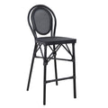 ΣΚΑΜΠΟ ΑΛΟΥΜΙΝΙΟΥ AZARIA HM5060 BAMBOO LOOK ΜΑΥΡΟ ΜΕ TEXTLINE 44x52x115Υεκ.