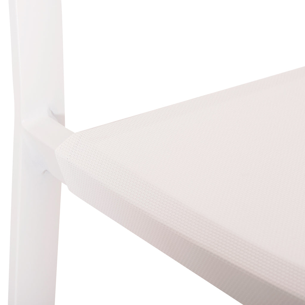 ΣΚΑΜΠΟ ΑΛΟΥΜΙΝΙΟΥ MIRI HM5892.12 ΜΕΣΑΙΟΥ ΥΨΟΥΣ RATTAN & TEXTLINE ΛΕΥΚΟ ΜΠΕΖ 55x56,5x99Y