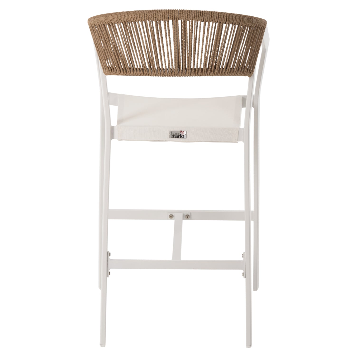 ΣΚΑΜΠΟ ΑΛΟΥΜΙΝΙΟΥ MIRI ΛΕΥΚΟ HM5892.32 ΜΕΣ. ΥΨΟΥΣ-ΜE RATTAN & TEXTILENE 57x57x99,5Yεκ.