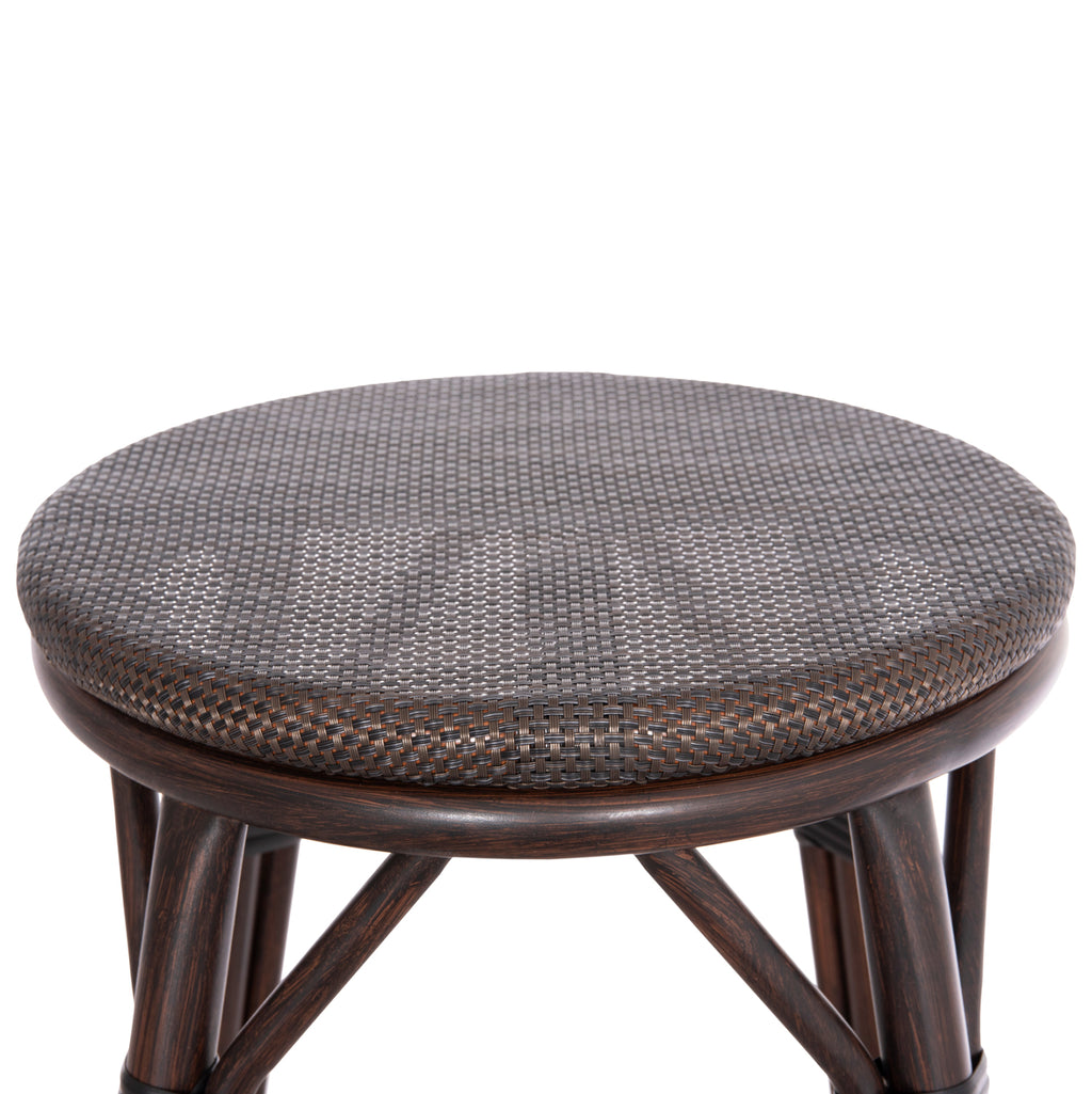 ΣΚΑΜΠΟ ΑΛΟΥΜΙΝΙΟΥ ΜΕΣ.ΥΨΟΥΣ CHINO HM6286.01 BAMBOO LOOK & TEXTILENE ΚΑΦΕ 43x43x65Υεκ