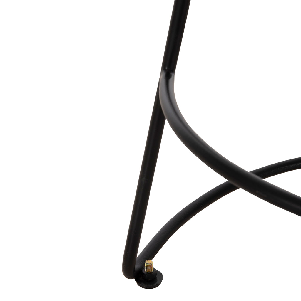 ΣΚΑΜΠΟ BAR ELEANOR HM8363.11 ΜΑΣΙΦ ΞΥΛΟ ΑΚΑΚΙΑΣ-ΜΕΤΑΛΛΟ 50x43x78Υεκ.