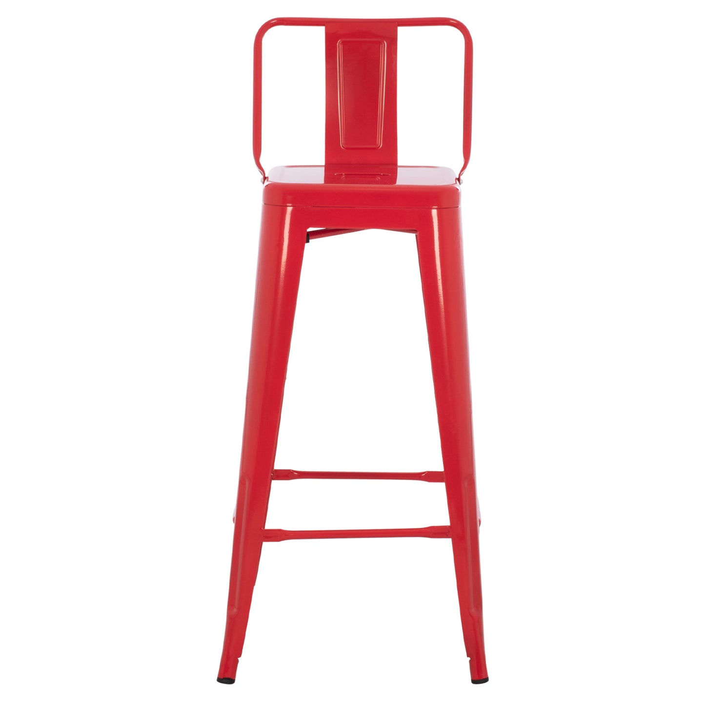 ΣΚΑΜΠΟ BAR ME ΠΛΑΤΗ ΜΕΤΑΛΛΙΚΟ MELITA-PRO HM8643.44 ΚΟΚΚΙΝΟ 42x42x100Υεκ.