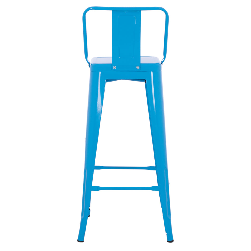 ΣΚΑΜΠΟ BAR-PRO ME ΠΛΑΤΗ ΜΕΤΑΛΛΙΚΟ MELITA HM8643.48 ΜΠΛΕ 42x42x100Υεκ.