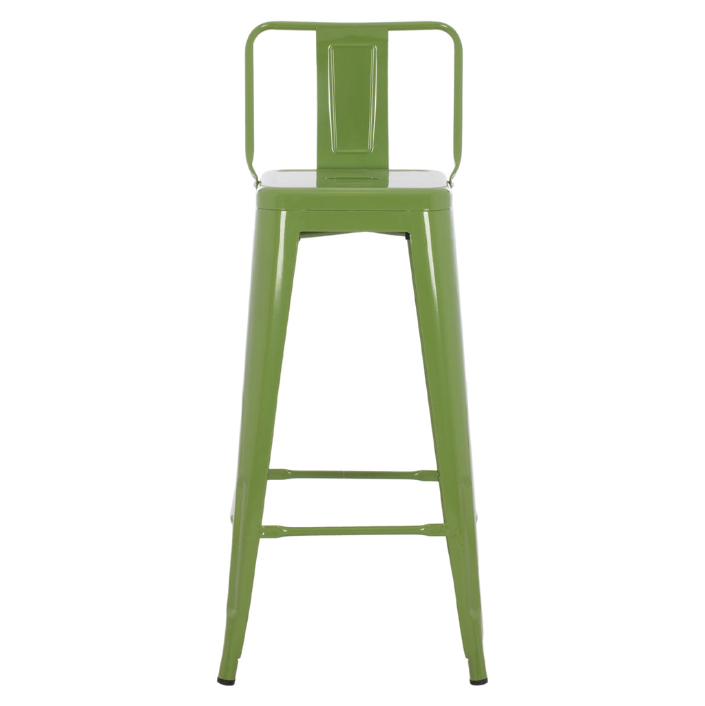 ΣΚΑΜΠΟ BAR ΜΕΤΑΛΛΙΚΟ MELITA ME ΠΛΑΤΗ ΣΕ LIGHT OLIVE GREEN HM8643.13 43Χ43Χ100Yεκ.