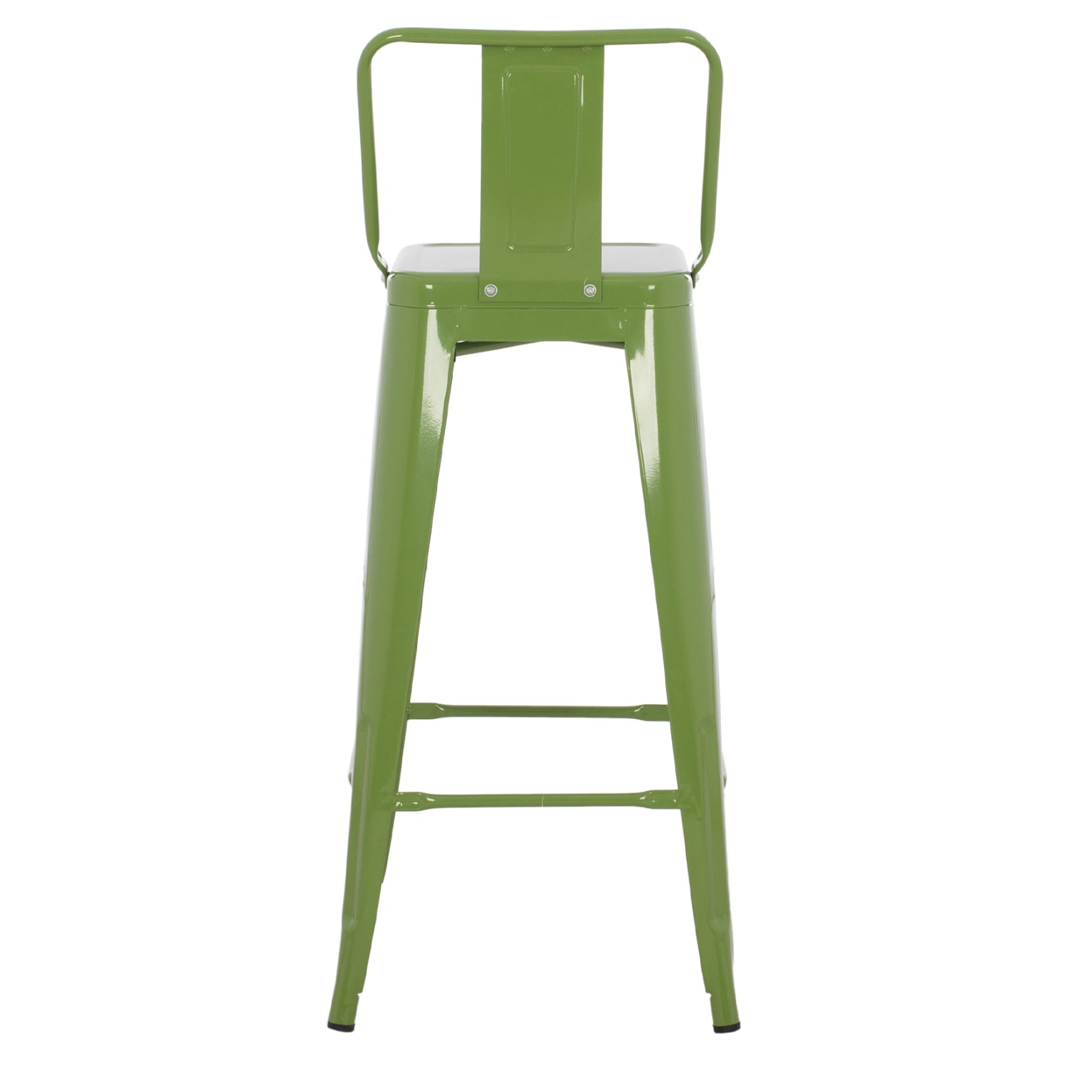 ΣΚΑΜΠΟ BAR ΜΕΤΑΛΛΙΚΟ MELITA ME ΠΛΑΤΗ ΣΕ LIGHT OLIVE GREEN HM8643.13 43Χ43Χ100Yεκ.