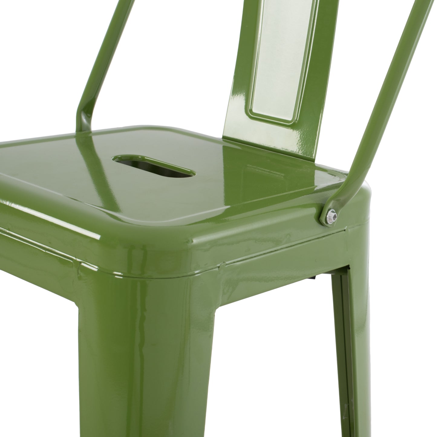 ΣΚΑΜΠΟ BAR ΜΕΤΑΛΛΙΚΟ MELITA ME ΠΛΑΤΗ ΣΕ LIGHT OLIVE GREEN HM8643.13 43Χ43Χ100Yεκ.