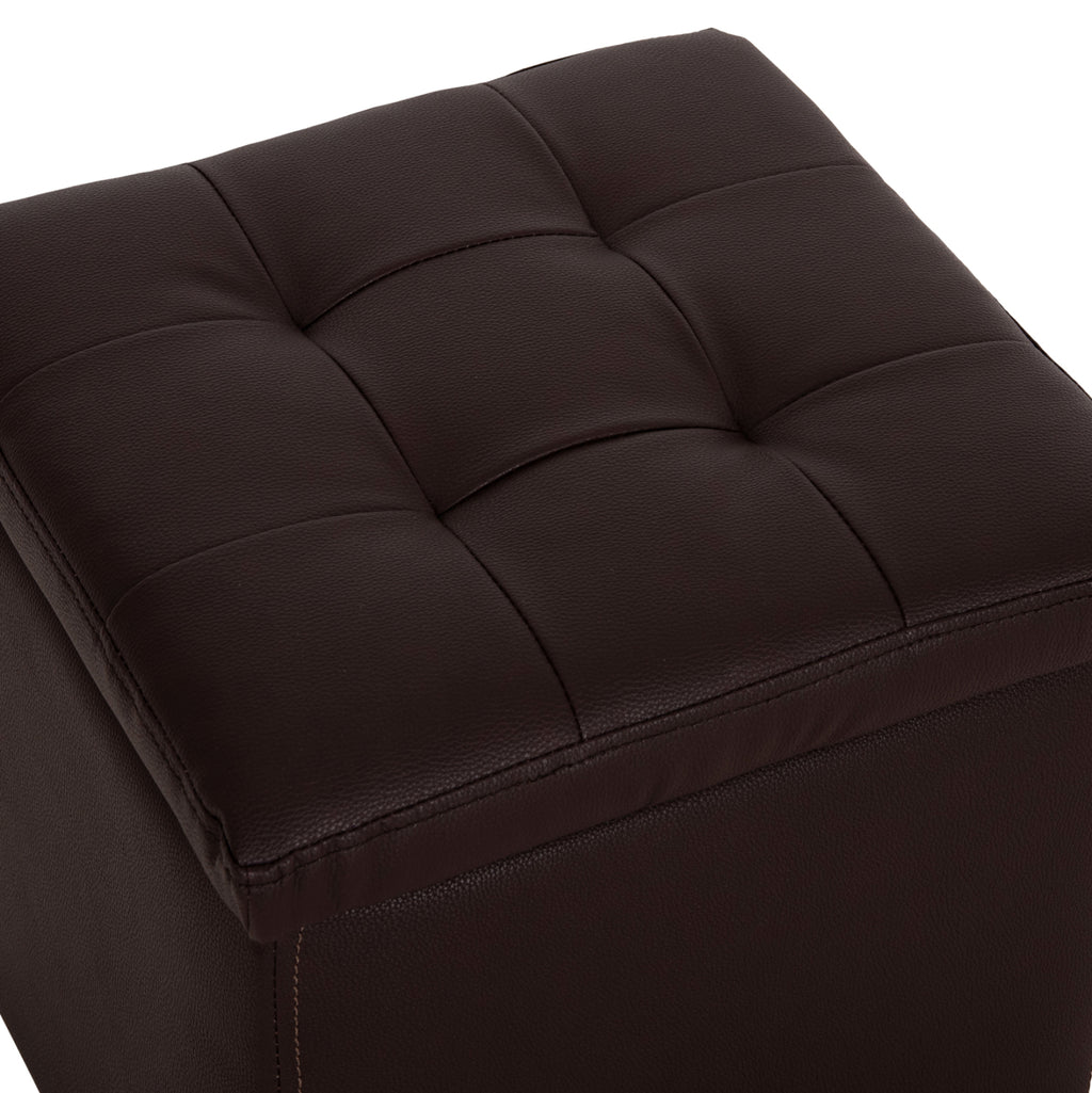 ΣΚΑΜΠΩ ΜΕ ΑΠΟΘΗΚΕΥΤΙΚΟ ΧΩΡΟ PU ΚΑΦΕ CUBE HM224.03--38x38x36.5Υεκ.