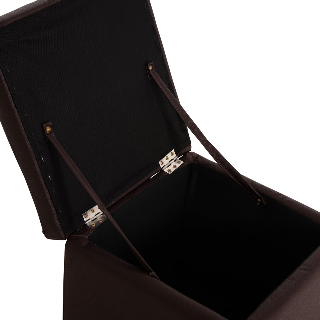 ΣΚΑΜΠΩ ΜΕ ΑΠΟΘΗΚΕΥΤΙΚΟ ΧΩΡΟ PU ΚΑΦΕ CUBE HM224.03--38x38x36.5Υεκ.