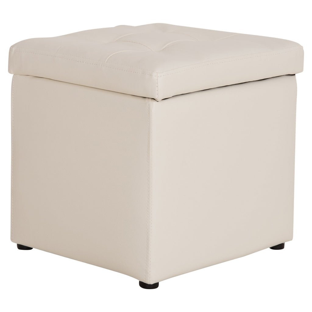 ΣΚΑΜΠΟ PRO CUBE HM224.02 PU ΜΕ ΑΠΟΘΗΚΕΥΤΙΚΟ ΧΩΡΟ- ΛΕΥΚΟ 38x38x36,5Υεκ.