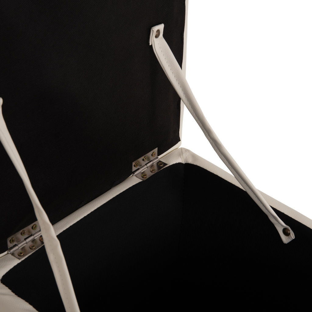 ΣΚΑΜΠΟ PRO CUBE HM224.02 PU ΜΕ ΑΠΟΘΗΚΕΥΤΙΚΟ ΧΩΡΟ- ΛΕΥΚΟ 38x38x36,5Υεκ.