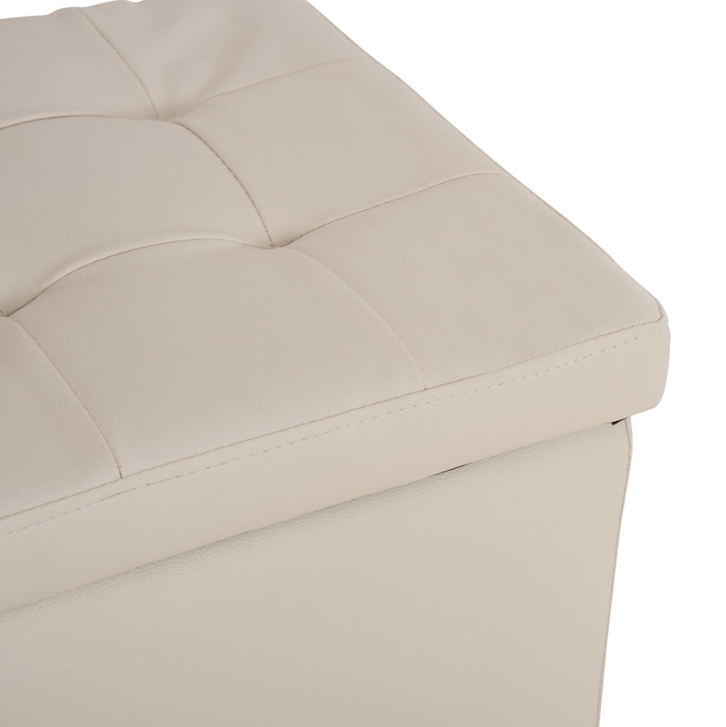 ΣΚΑΜΠΟ PRO CUBE HM224.02 PU ΜΕ ΑΠΟΘΗΚΕΥΤΙΚΟ ΧΩΡΟ- ΛΕΥΚΟ 38x38x36,5Υεκ.