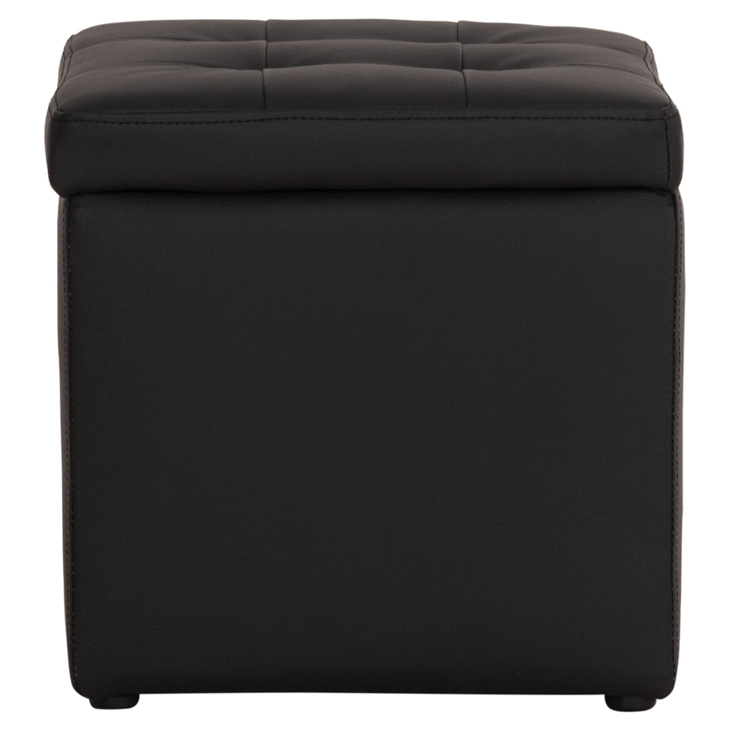 ΣΚΑΜΠΩ ΜΕ ΑΠΟΘΗΚΕΥΤΙΚΟ ΧΩΡΟ PU ΜΑΥΡΟ CUBE HM224.01 38x38x36.5Υεκ.