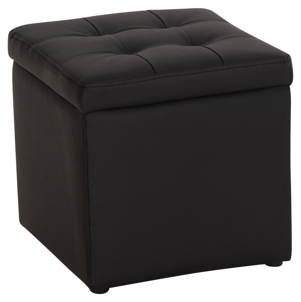ΣΚΑΜΠΩ ΜΕ ΑΠΟΘΗΚΕΥΤΙΚΟ ΧΩΡΟ PU ΜΑΥΡΟ CUBE HM224.01 38x38x36.5Υεκ.