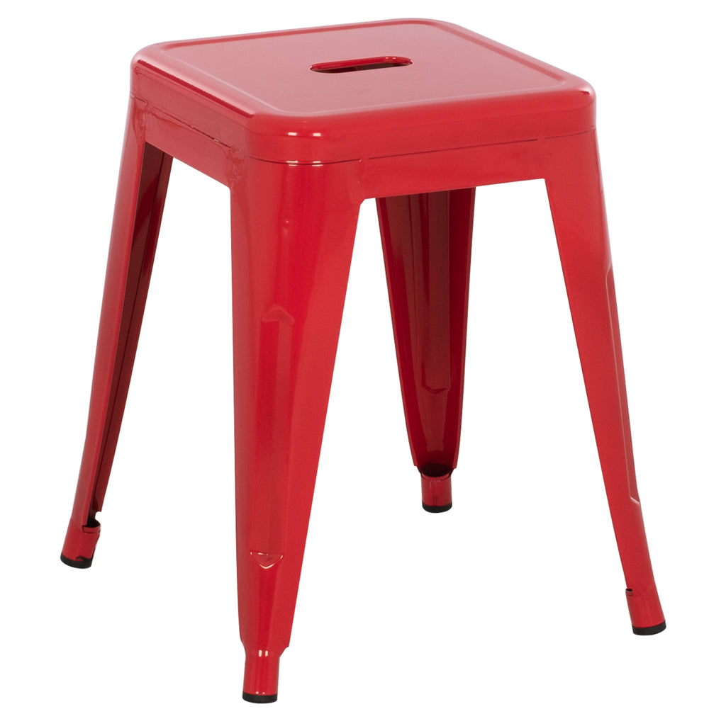 ΣΚΑΜΠΟ ΜΕΤΑΛΛΙΚΟ MELITA HM0096.44 ΣΕ ΚΟΚΚΙΝΟ ΧΡΩΜΑ 37x37x45Υεκ.